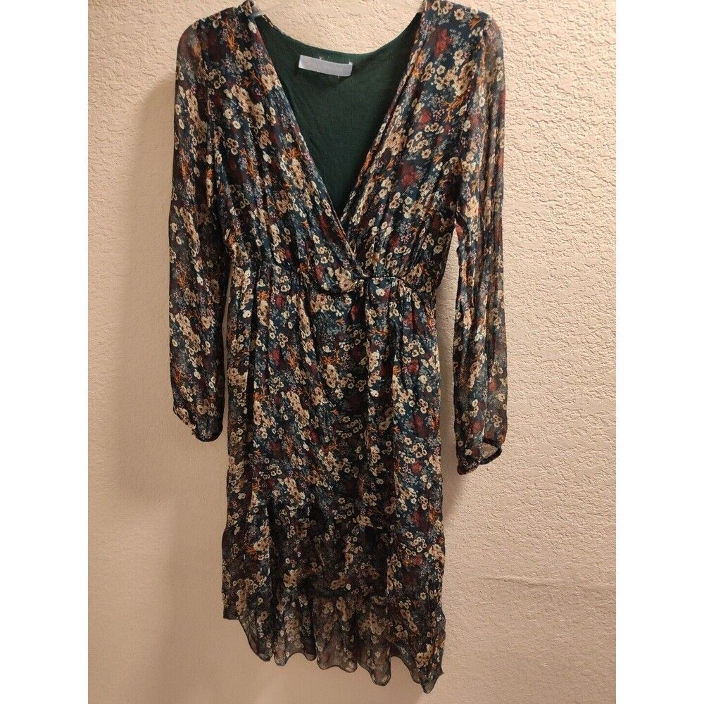 Hill House Dark Floral Long Sleeve Dress